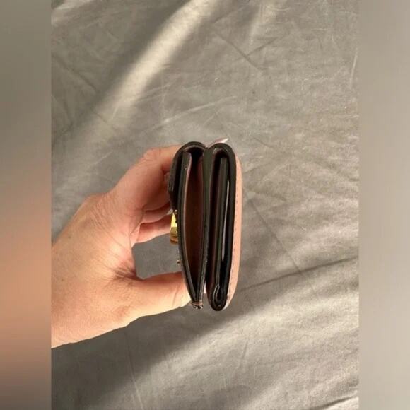 Fendi Women's Blush Studded Tri-Fold Micro-Wallet - Full Inclusion - Picture 4 of 11